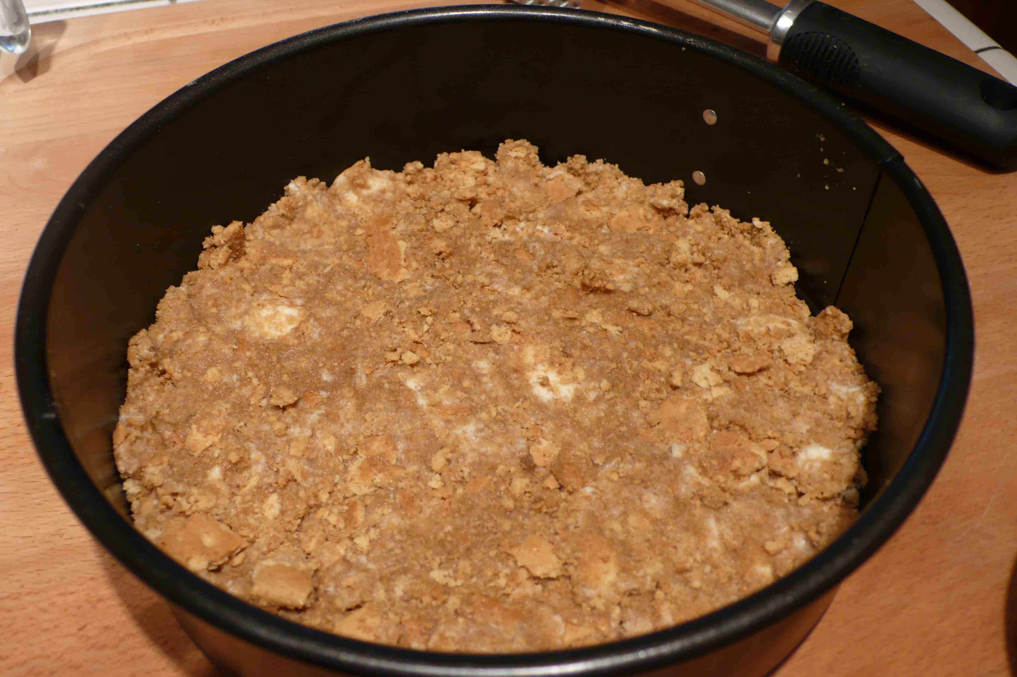 Crust in springform pan