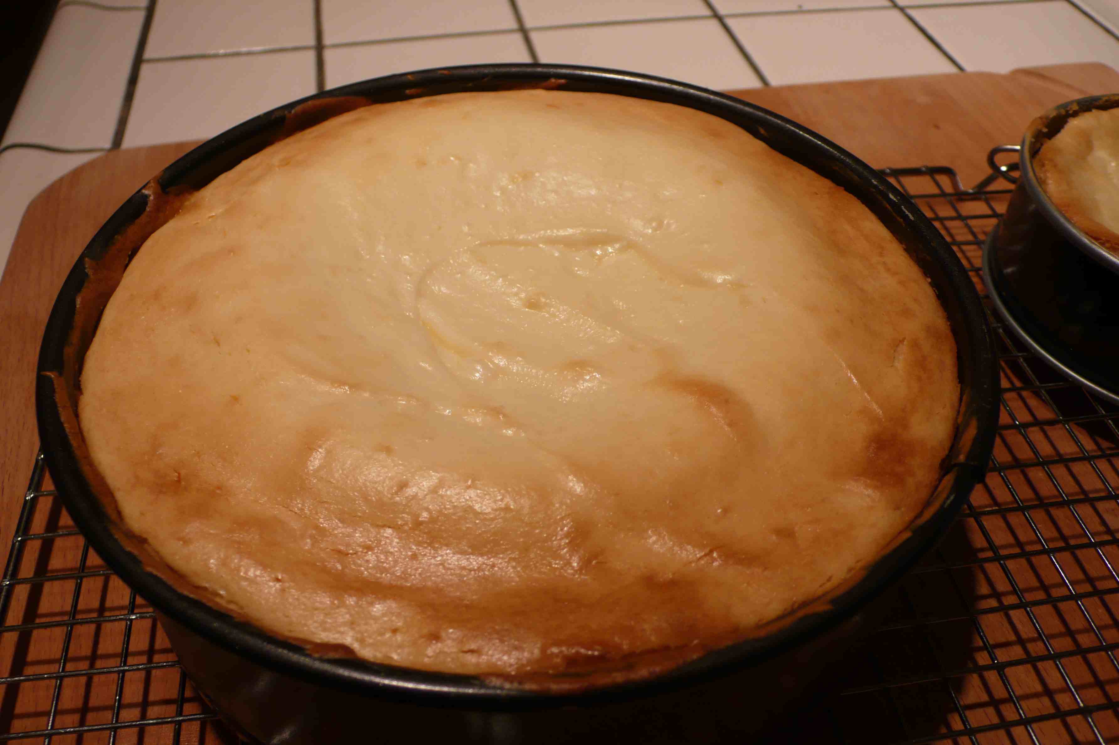 Yum.  Cooling cheesecake.