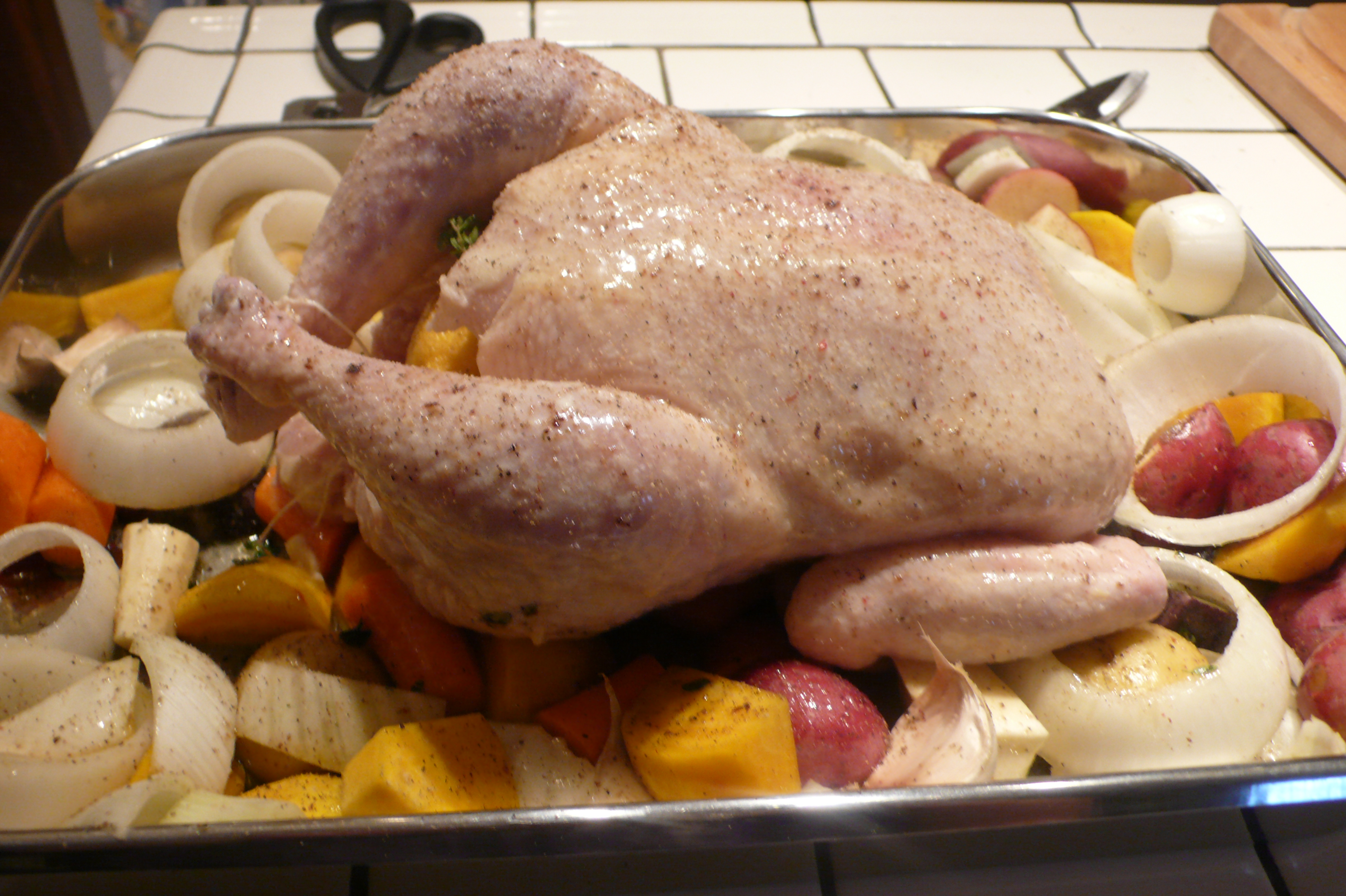 chicken before putting into the oven