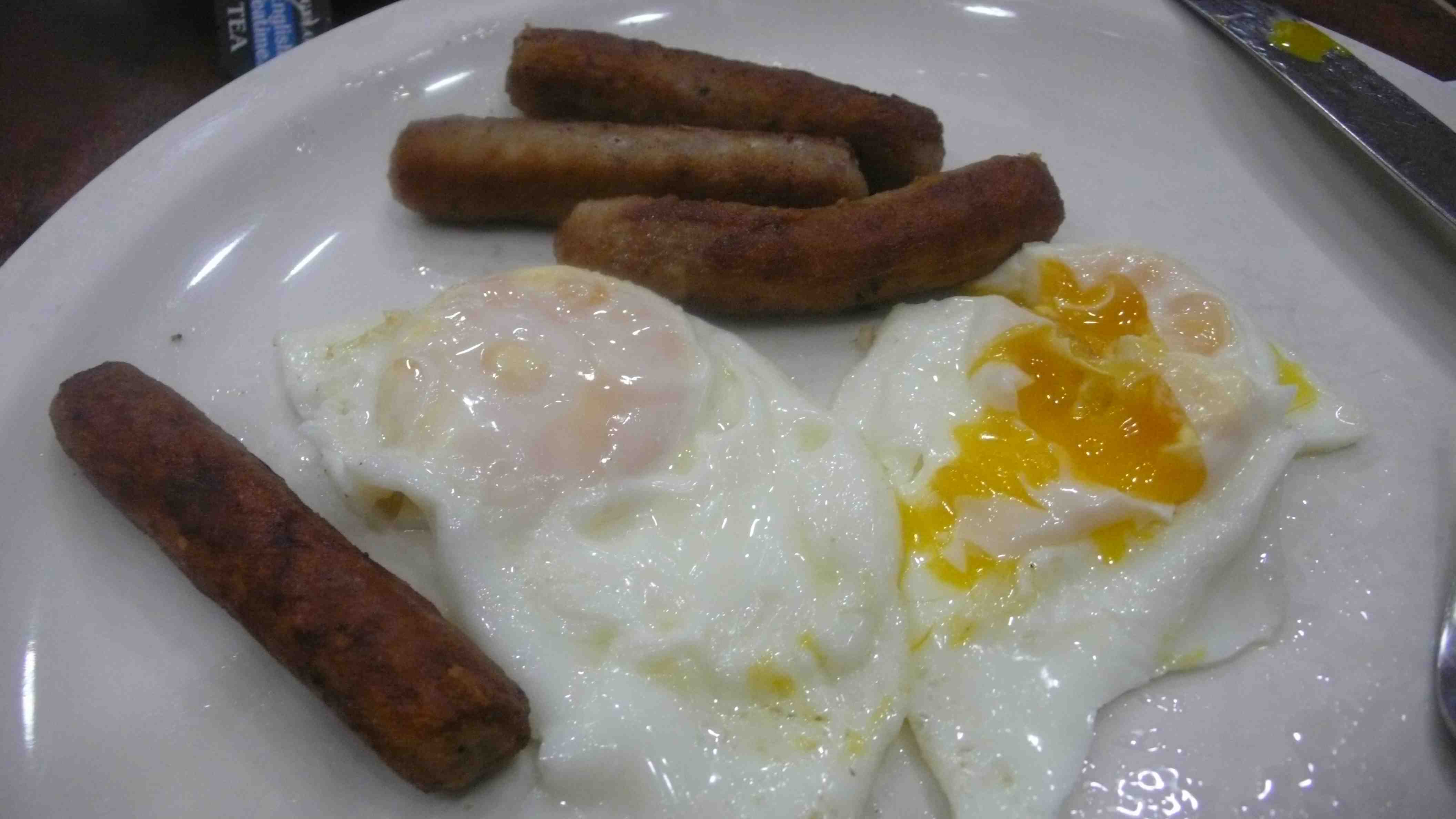 sausage and eggs