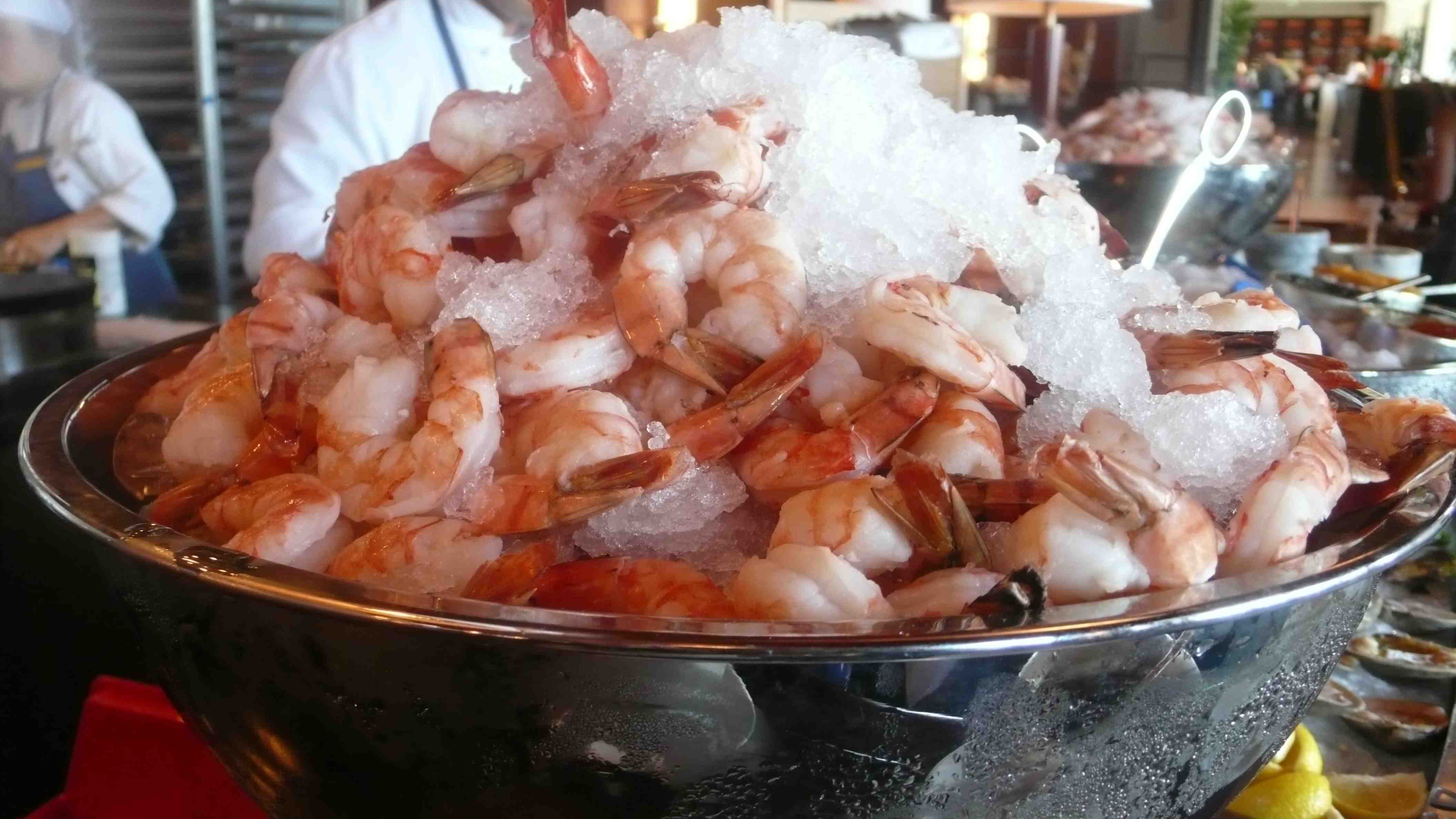 Shrimp, brunch Ritz Carlton Half Moon Bay