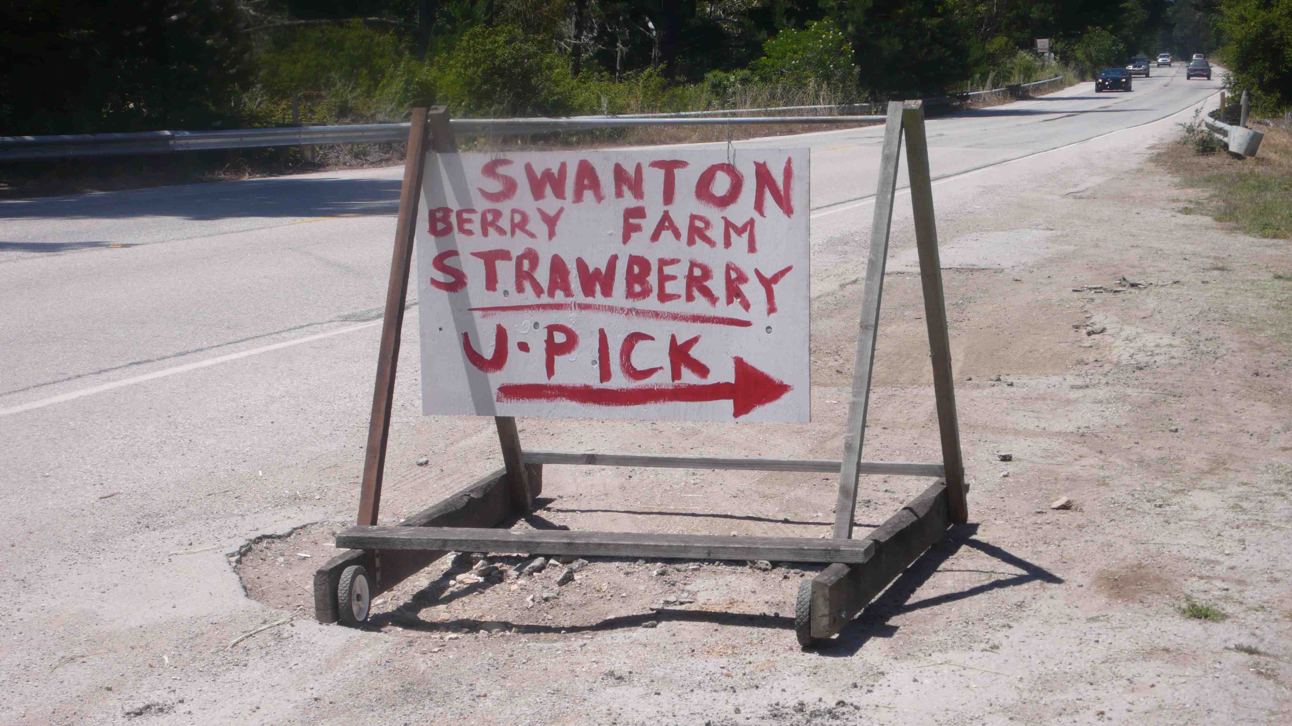 strawberry fields sign