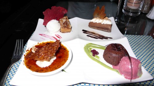 dessert platter