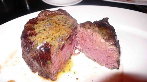 Yum.  Filet with melted butter
