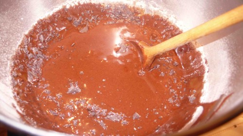 Stir in chopped chocolate