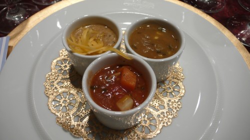 trio of soups