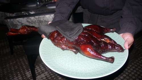 whole roasted Peking style duck