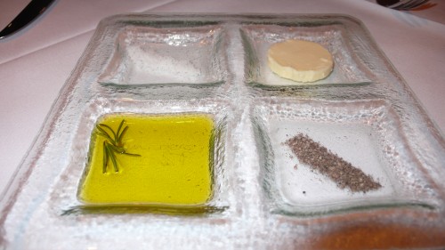 Butter, olive oil, salt an dpepper