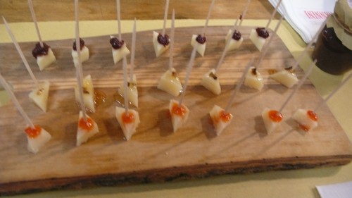 cheese with various toppings