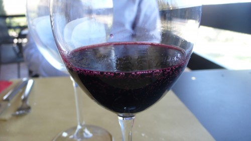 red sparkling wine