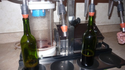 corking wine