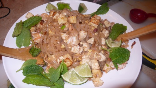 Pad Thai from cooking class