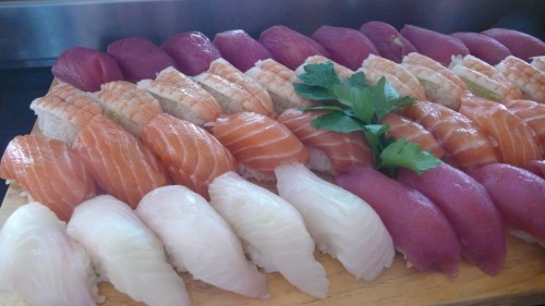 sushi display